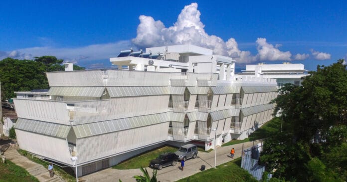 Façade de l'Hôpital Saint-Michel de Jacmel